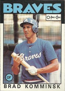 1986 O-Pee-Chee Baseball Cards 210     Brad Komminsk